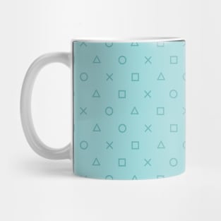 Play with Playstation Pattern (turquoise) Mug